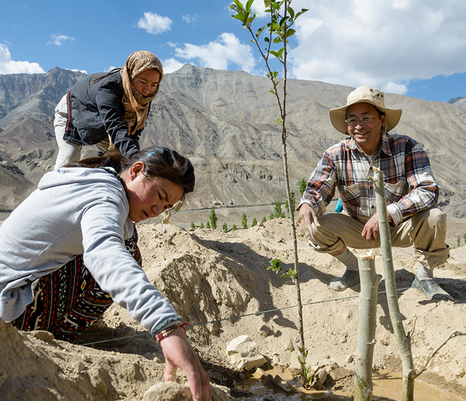 Rolex Partnerships The engineer helping Himalayan farmers by creating artificial glaciers